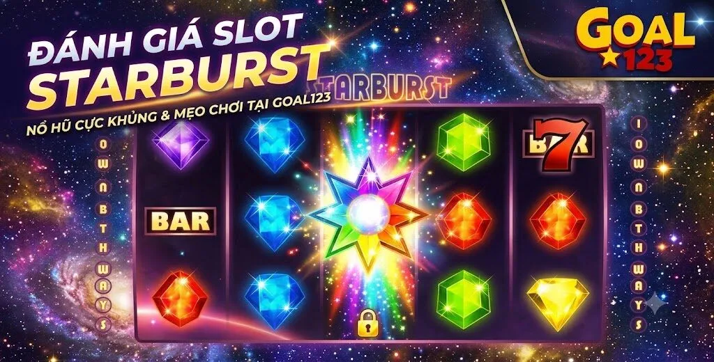Đánh Giá Slot Starburst (NetEnt): Cơ Chế, RTP 96.09% & Mẹo Chơi